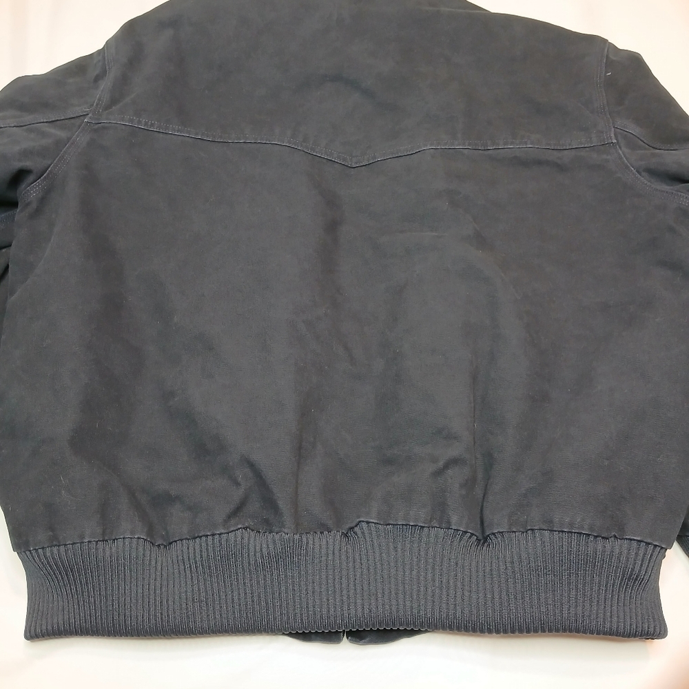 Carhartt Santa Fe Jacket J14 MDT Navy/Black Mens Size 2XL Leather Patch Quilted - Picture 7 of 11